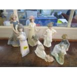 A Group of six Nao porcelain figurines