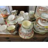 A quantity of 19th and 20th century miscellaneous tea plates, tea cups, coffee cans and saucers to