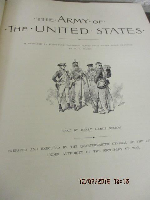 A 1959 The Army of the United States illustrated with A4 facsimile plates, together with military - Image 2 of 2