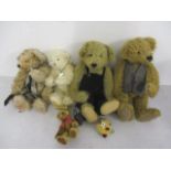 Mixed teddy bears to include a Merrythought, a Deans 'Matilda' bear, Past Times bear, a small