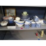 A selection of ceramics and glassware to include Rayware and other items