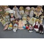 A collection of mid to late 20th century collectors dolls