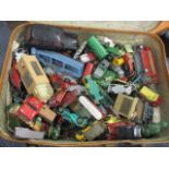 A selection of toy cars to include Matchbox, Dinky and others