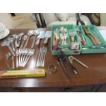 Retro Viners flatware, mixed silver plate, various bottle openers, nutcrackers and other items of
