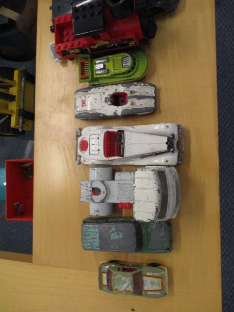 A selection of toys to include a model R2D2, a Dinky Toys Mercedes Benz, a wooden truck and other - Image 2 of 3