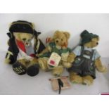 Three German Hermann teddy bears to include Heidi, Lord Nelson and Guiben-Peter
