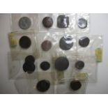 Fourteen early coins to include Roman examples and a Billon Tetradrachm