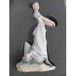 A Lladro Privilege Society 2004 figure of a flower girl, boxed