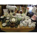 A quantity of mixed tea services and other ceramics to include Royal Doulton 'June', Poole,