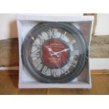 A reproduction French style oversized wall clock, new in packaging