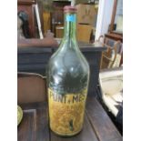 A half Salmanazar Vermouth empty bottle, 27 1/4"