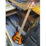 A Mania electric bass guitar