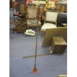 A copper and brass coaching horn, 46"l