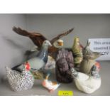 Beswick birds to include an eagle, together with other models of birds