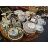 A large mixed lot of ceramics to include a Japanese teaset, a Wedgwood dinner service, Denby plates,