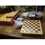 A mixed lot of games to include chess and others