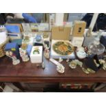 A miscellaneous lot of ornaments to include Country Artists, Staffordshire pastel burner, Franz Chin