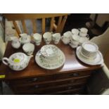 A Wedgwood Strawberry Hill pattern tea set and a Paragon Belinda pattern tea set