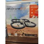 A Parrot A R Drone 2.0 GPS edition, boxed, used once and a Parrot Minidrones jumping somo, boxed