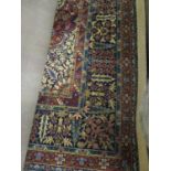 A modern machine woven Persian style Wilton rug, 144" x 108"