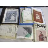 A large collection of theatre programs dating back from 1905 and a Theatre magazine no 5 with