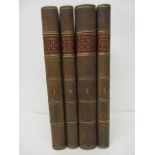 Books: Early 19th century Reports on the Dignity of the Peerage in four leather and marble bound