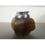 Robert Thompson of Kilburn - a Mouseman oak Ronson cigarette table lighter of octagonal section,