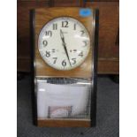 A vintage Seiko spring driven wall clock