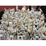 A large quantity of crested china to include Arcadian