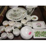 Portmerion Ponona pattern tableware and storage jars and other items