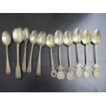 Georgian silver teaspoons and later teaspoons