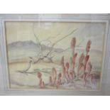 M Gillson - watercolour signed and dated 1952 to the lower right corner, 14" x 10 1/4", framed