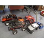 A selection of remote control cars