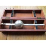 An early 20th century Kelvin, Bottomly and Baird Ltd Marine Hydrometer in mahogany case and a late