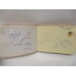 A 1960s autograph book containing the signatures of John Entwistle, Roger Daltrey and possibly Keith