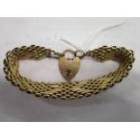 A 9ct gold gatelink bracelet, 19.5g