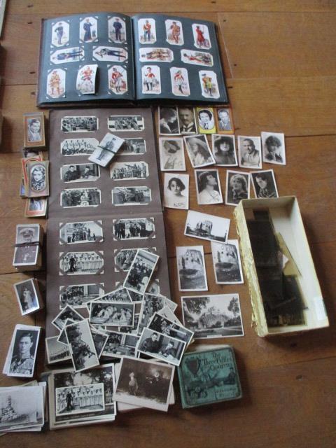 A quantity of early 20th century cigarette cards and albums to include 1930's Senior Service