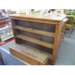 An early 20th century mahogany bookcase, 41" x 49" x 11"