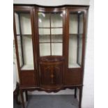 An early 20th century mahogany display cabinet