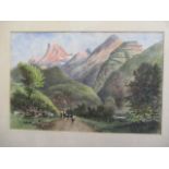 William Fowler - a country landscape watercolour, 14" x 9", framed