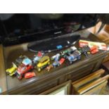 A group of Airfix and Lesney models of vintage cars