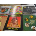 LPs, records and vinyls to include The Who, Hawk Wind, Led Zeppelin, Rubber Soul, The Beatles, The