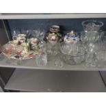 Miscellaneous glassware to include brandy glasses, wine glasses, Whisky tumblers and others, an Emma