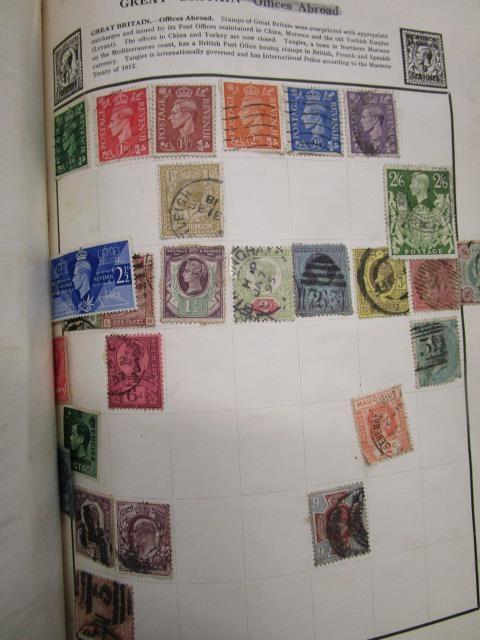 An album of postage stamps from around the world, from the late 19th century and later