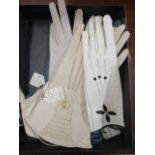 A collection of Edwardian glove samples