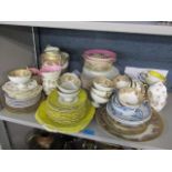 A mixed lot of china to include a Noritake teaset, Paragon and others