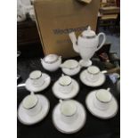 A Wedgwood Caryln pattern 17-piece coffee set