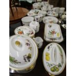 A selection of Royal Worcester Evesham table wares