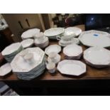 Johnson Bros Eternal Bow pattern part dinner service and another Johnson Bros part dinner service,