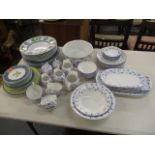 Ceramics to include Villeroy and Boch Switch 3 variants and a German blue and white part dinner